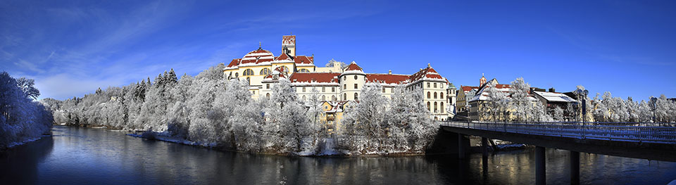 Panoramaaufnahme Vom Hohen Schloss in Füssen