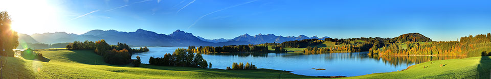 Panoramaaufnahme vom Illasbergsee