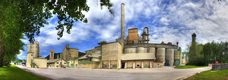 Panoramaaufnahme von der Firma Schretter in Vils