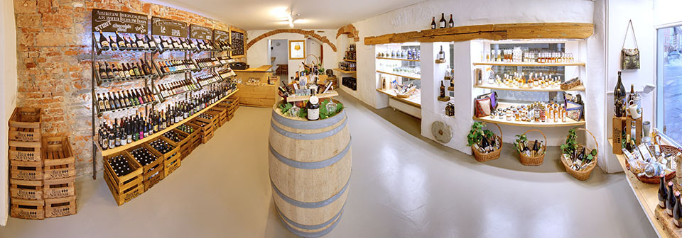Panoramaaufnahme Getränkegeschaftes